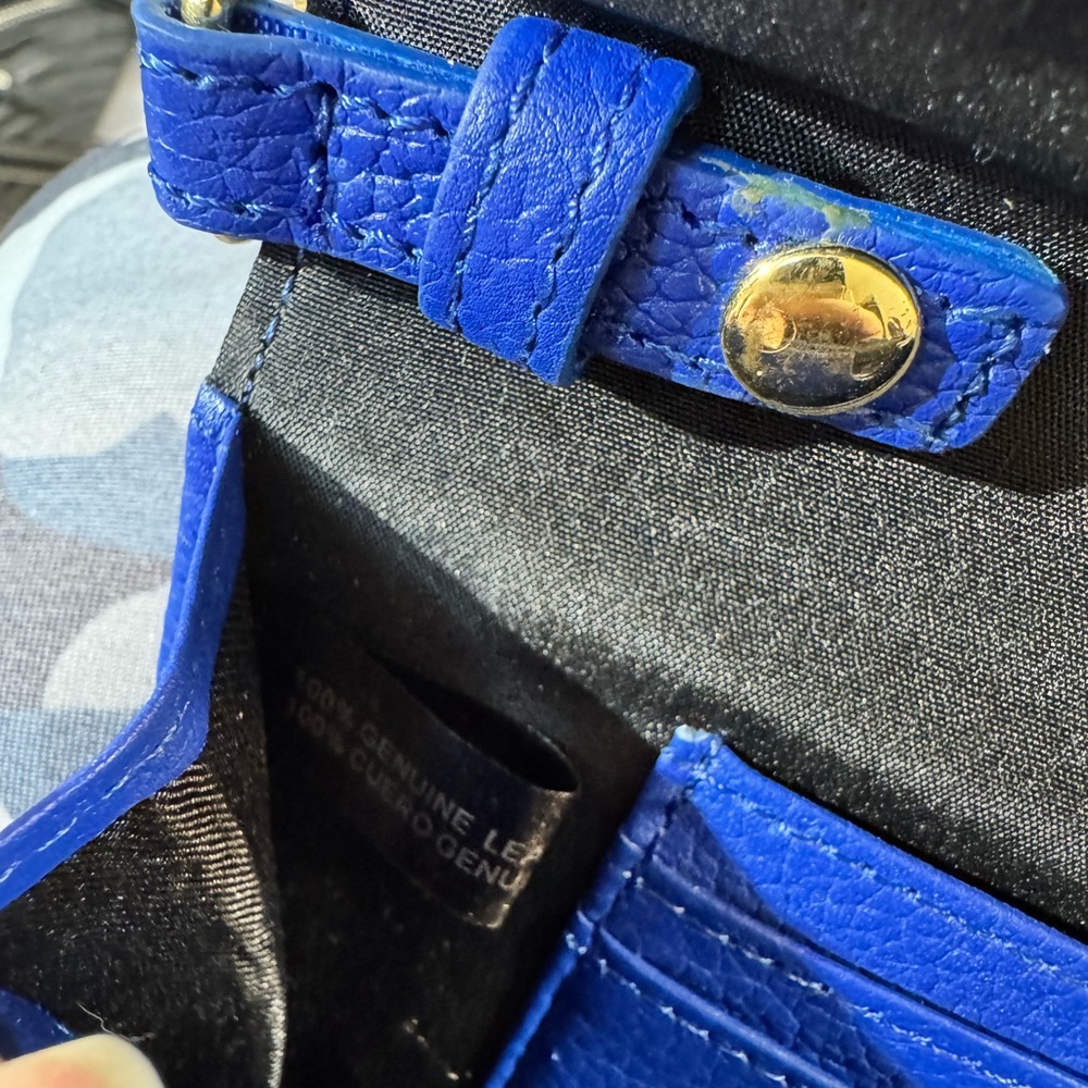 Stella & Max Elegant Royal Blue Leather Crossbody/Clutch Bag - Picture 8 of 8